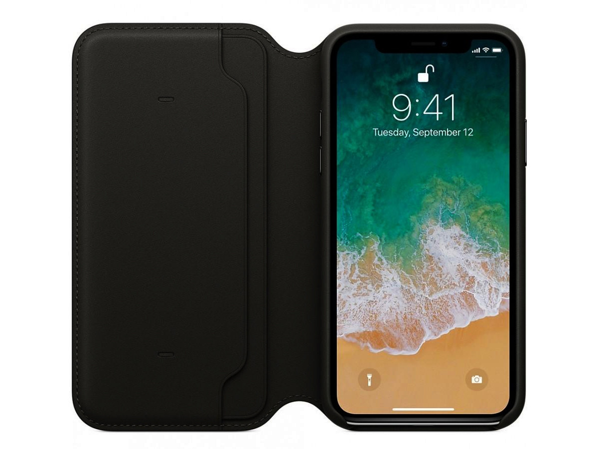 Apple Leather Folio for iPhone 11 Pro Max, Black