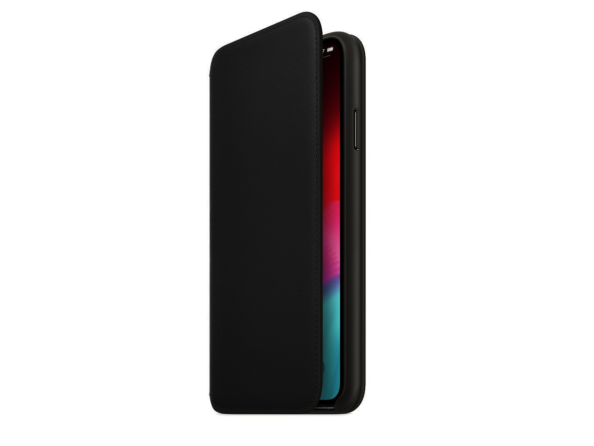 Apple iPhone Xs Max Leather Folio Case (Black)