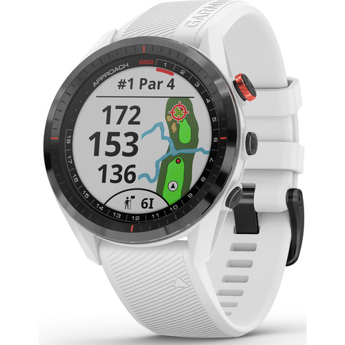 Garmin Approach S62, Premium Golf GPS Watch, Built-in Virtual Caddie,  Mapping and Full Color Screen, White