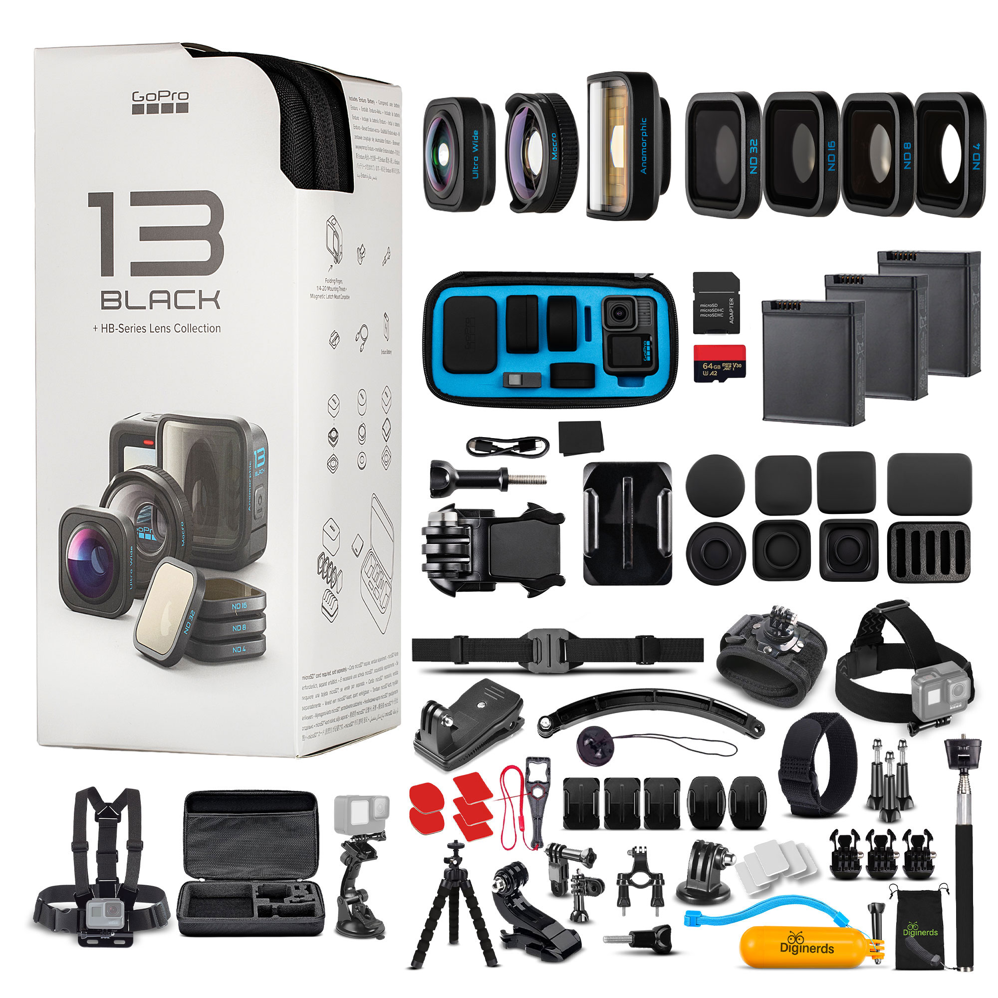 新品•未使用】GoPro Hero13 Black 本体と付属品（ケース有） Amazon 