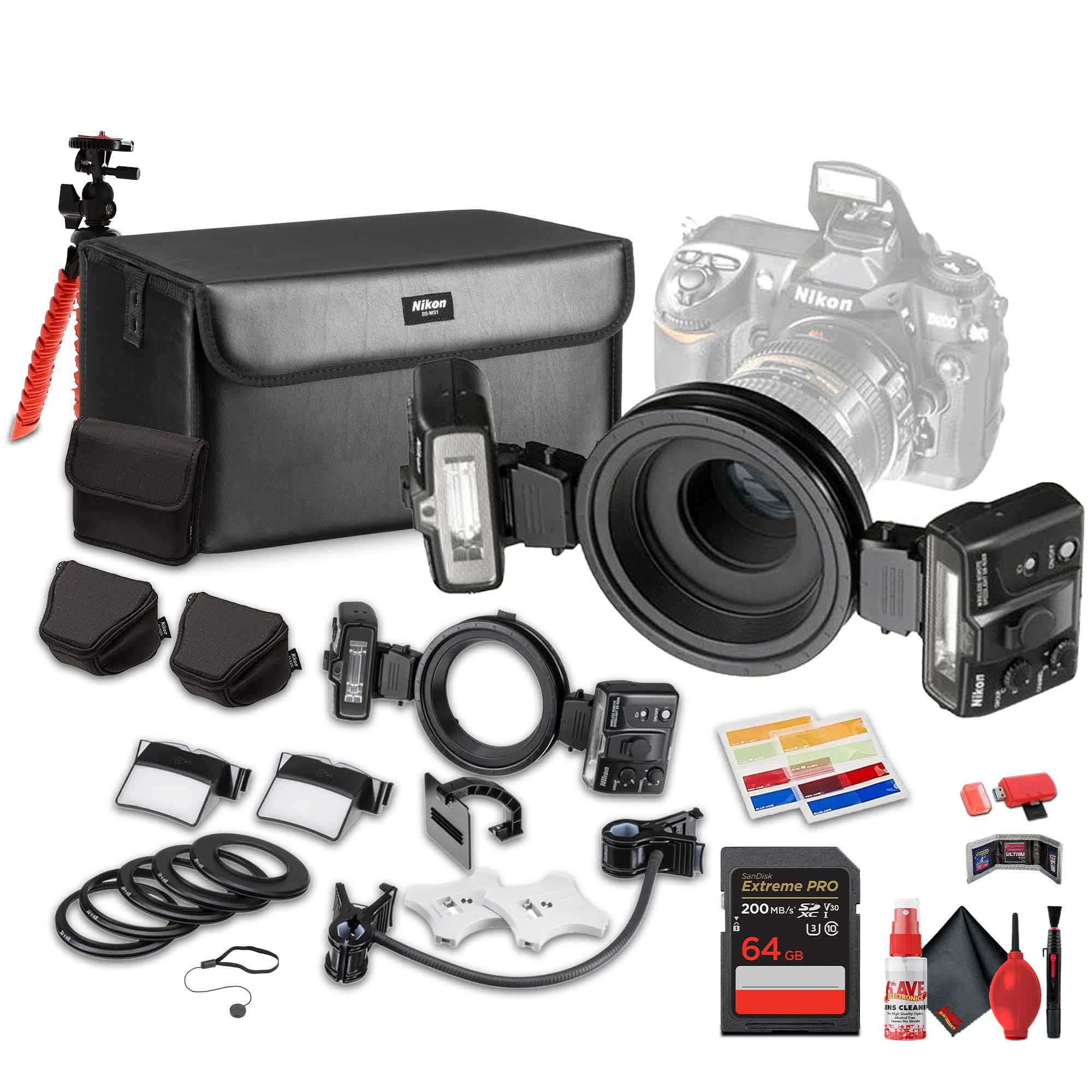 Nikon R1 Wireless Close-Up Speedlight System + 64GB Memory Card ...