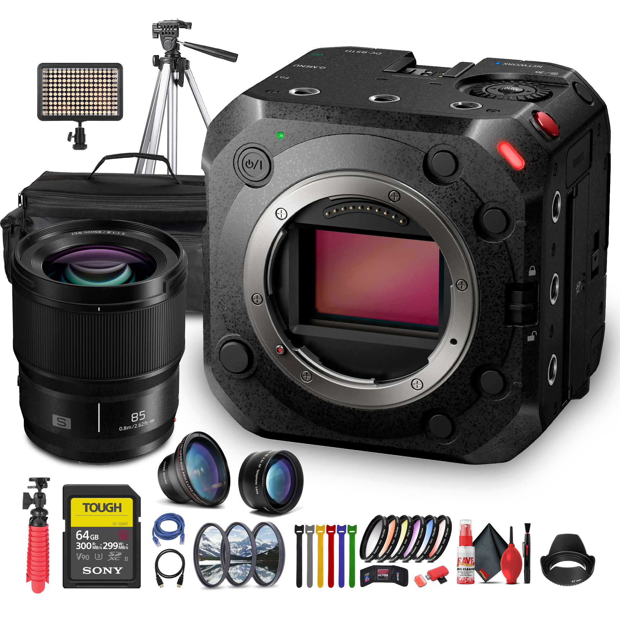 Panasonic LUMIX BS1H 撮影セット Panasonic Lumix BS1H Full-Frame Box Cinema Camera + More Accessory