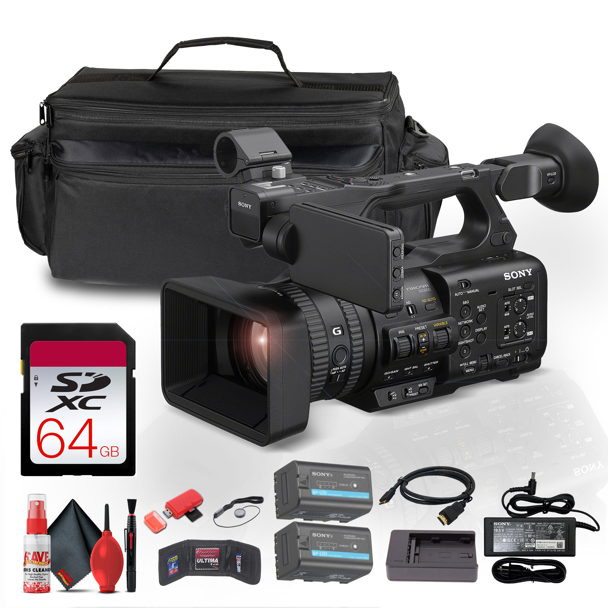 (hxr-nx800) + Bp-u35 Battery +