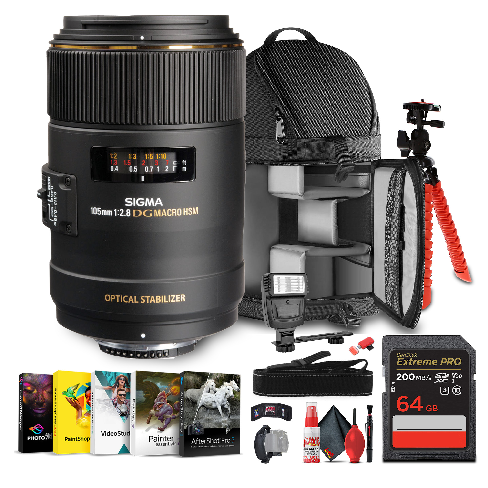 Sigma 105mm f/2.8 EX DG OS HSM Macro Lens for Nikon F | eBay