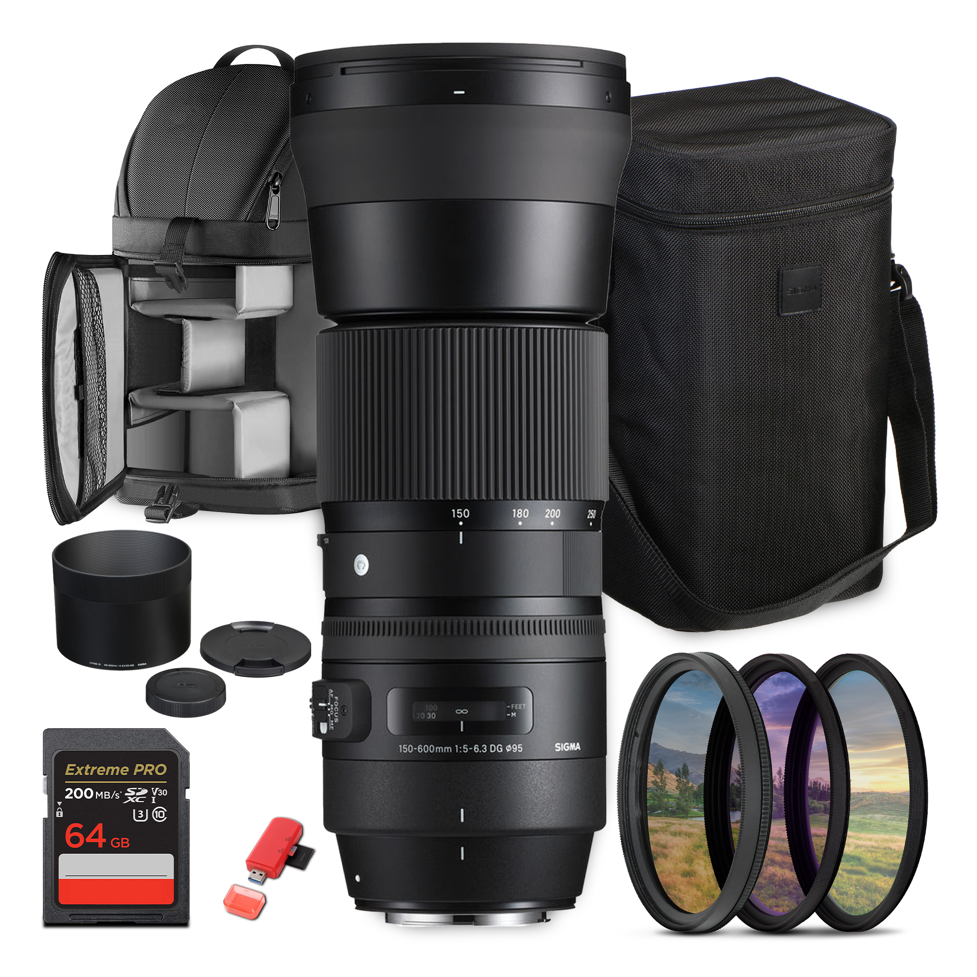 Sigma 150-600 f/5-6.3 Canon EF Bundle - Picture 1 of 6