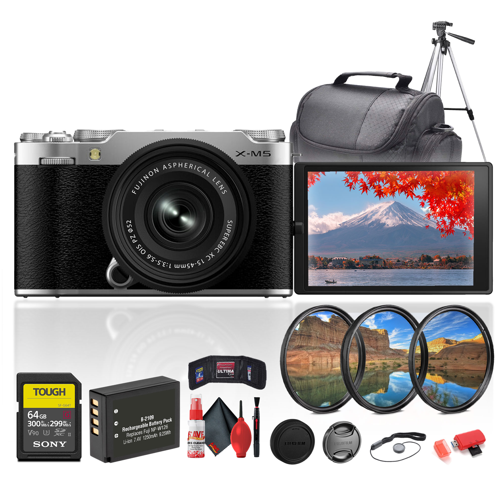 Fujifilm X-M5 Camera Silver with XC 15-45mm Lens Bundle | eBay