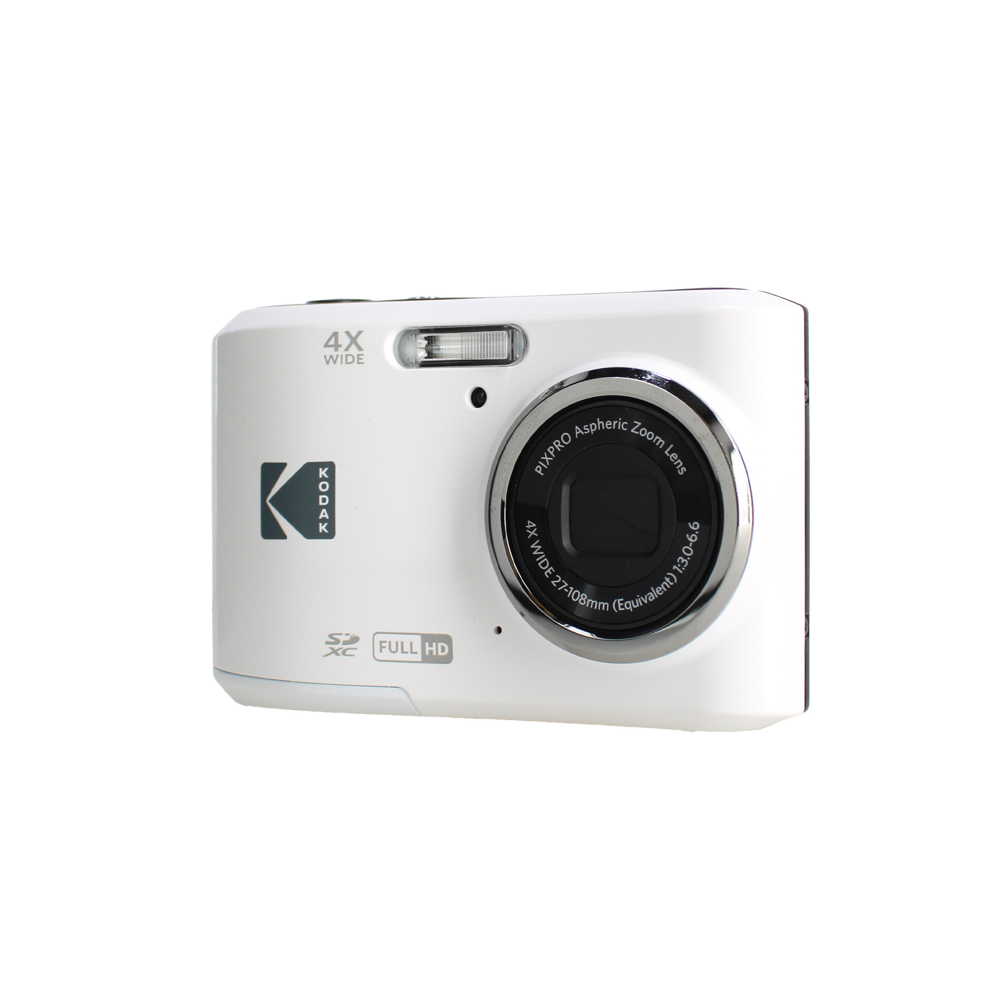 Kodak Pixpro FZ45 Digital Camera in White (FZ45WH) Bundle with 