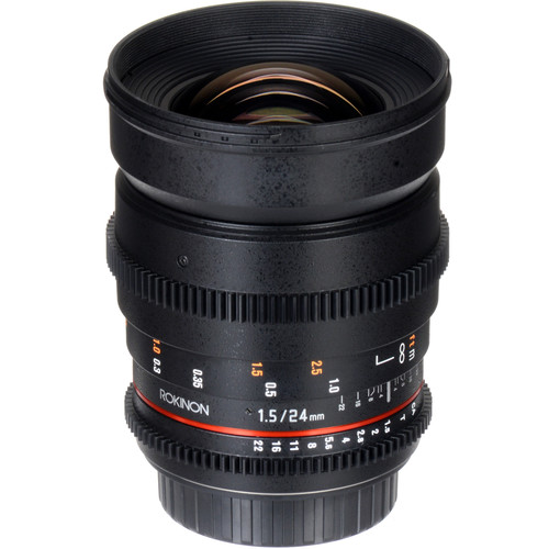 Rokinon 24mm T1.5 Cine ED AS IF UMC Lens for Sony A Mount Bundle