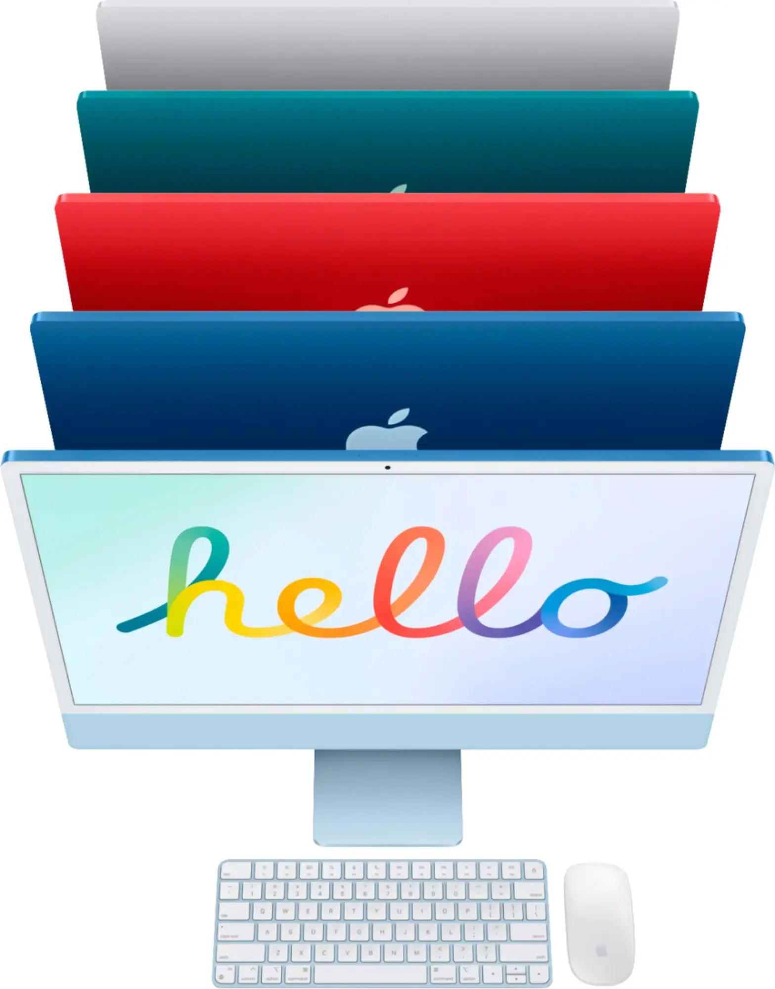 Apple iMac M1 24" with Retina 4.5K - 256GB SSD - Blue + AirPods 4 + More - Picture 6 of 7