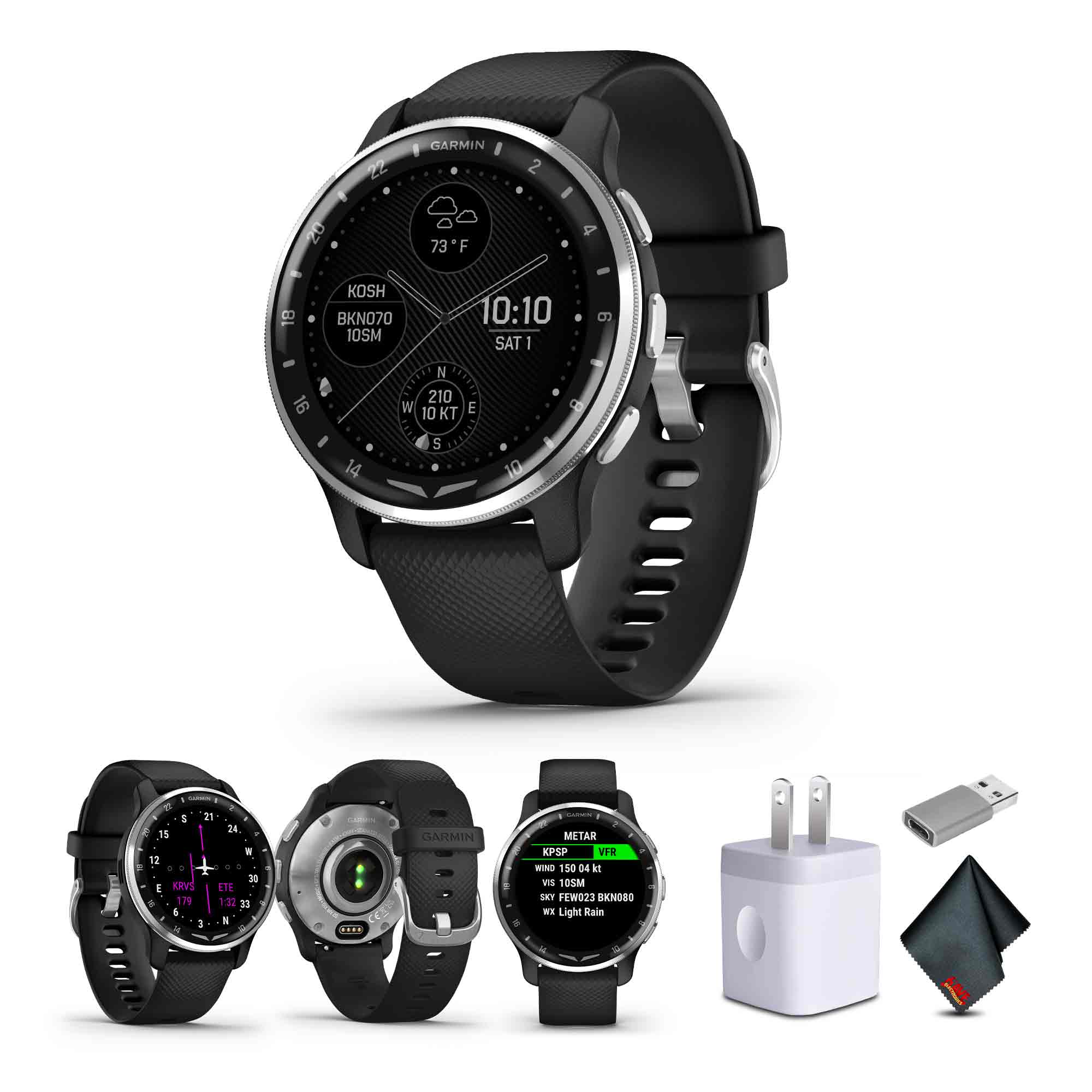 Garmin D2 Air X10, GPS, Черный с пассивацией, Комплект