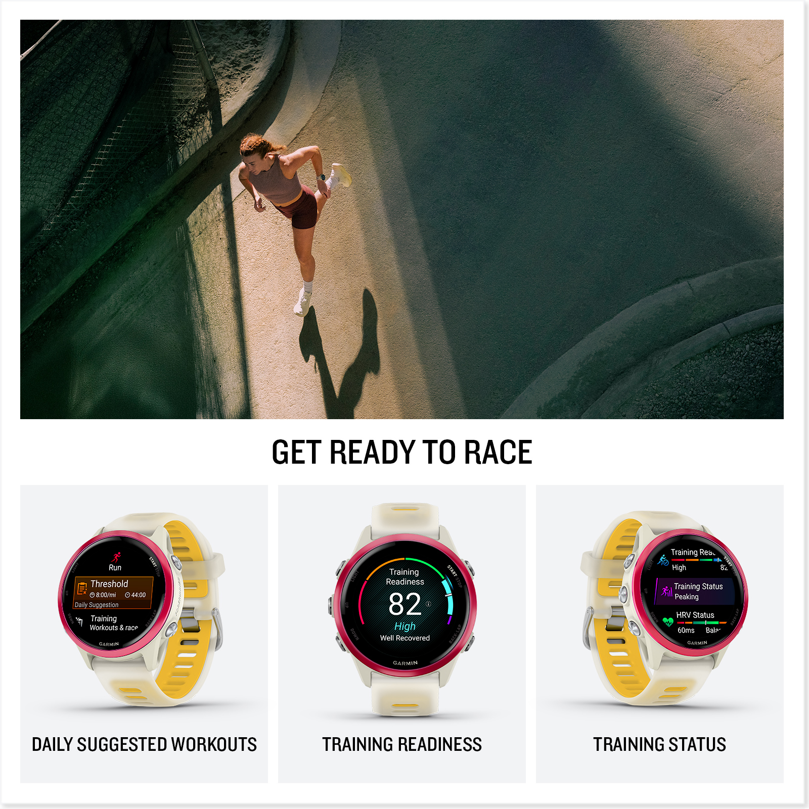 Garmin Forerunner 570 Running Smartwatch, 42MM WiFi, GPS Fitness  display picture 1