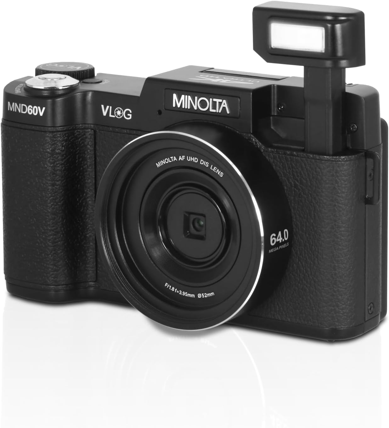 Minolta MND60V 64 MP Autofocus / 4K60FPS Ultra HD VLOG Camera Kit Bundle - Picture 5 of 9