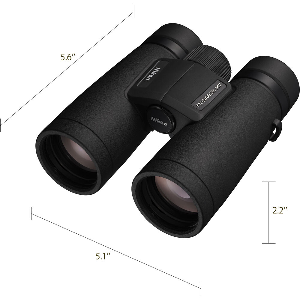 Nikon 10x42 Monarch M7 Binoculars Bundle With Neck Strap + Backpack And More - Picture 7 of 7