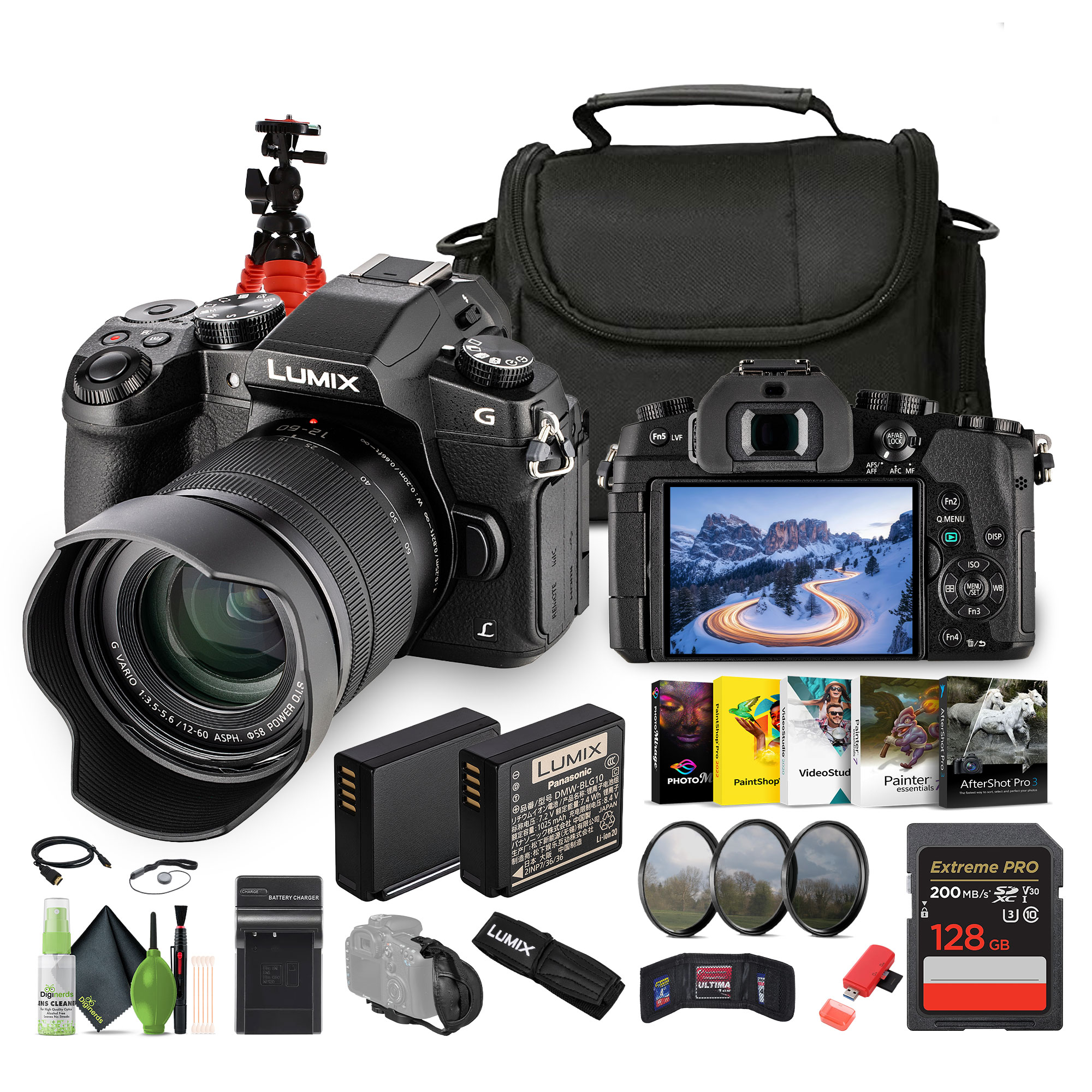 Panasonic Lumix DMC-G85 Digital Camera With 12-60MM Lens, 128GB