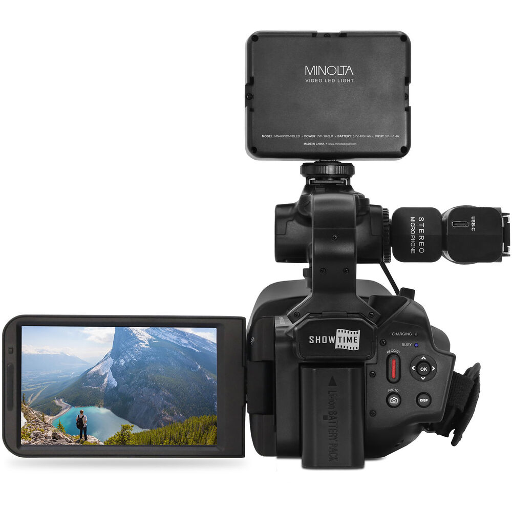 Minolta MN4KPRO UHD 4K60 Camcorder Kit, 64GB SDHC/SDXC UHS-I Card Memory Card - Picture 5 of 8