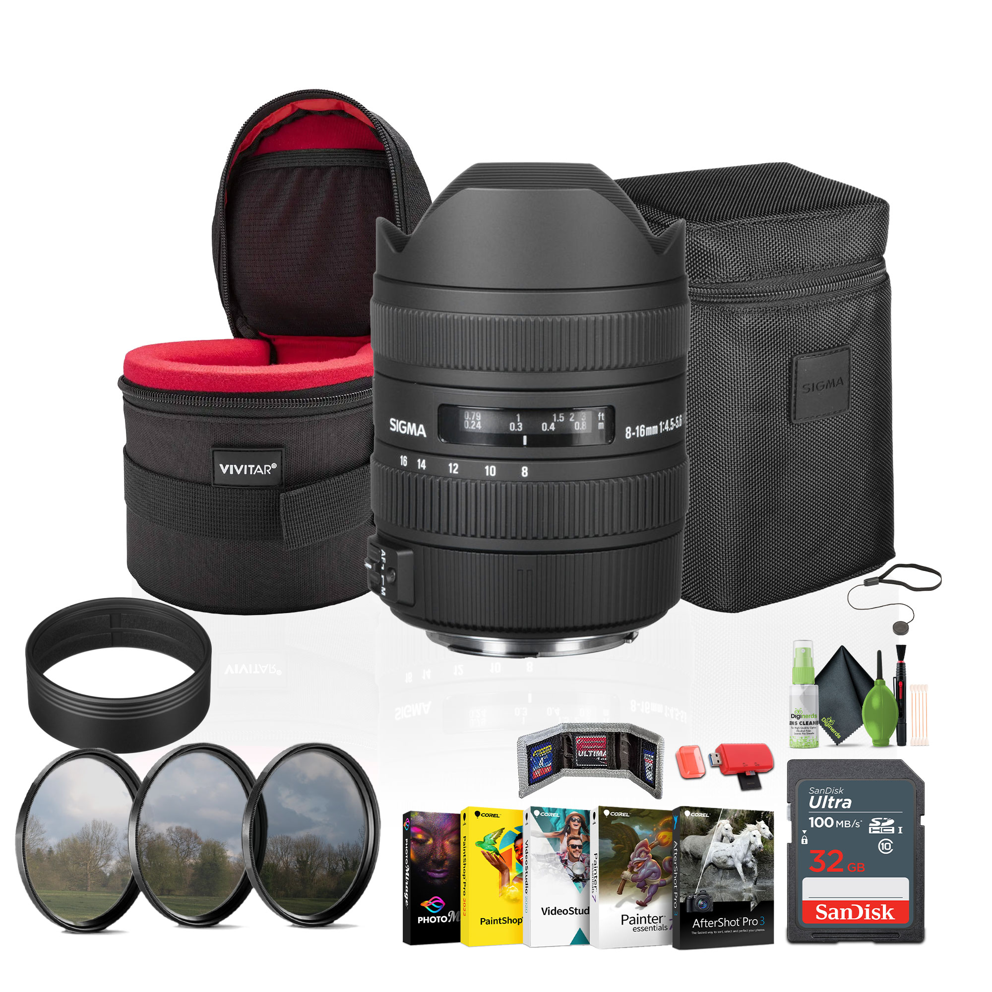 SIGMA 8-16mm F4.5-5.6 DC HSM CANON + Bundle | eBay