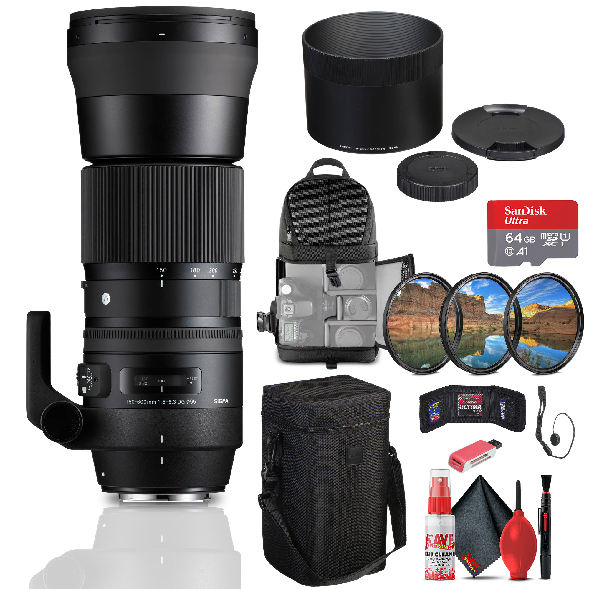 Sigma 150-600mm f/5-6.3 DG OS HSM Contemporary Lens for Canon EF