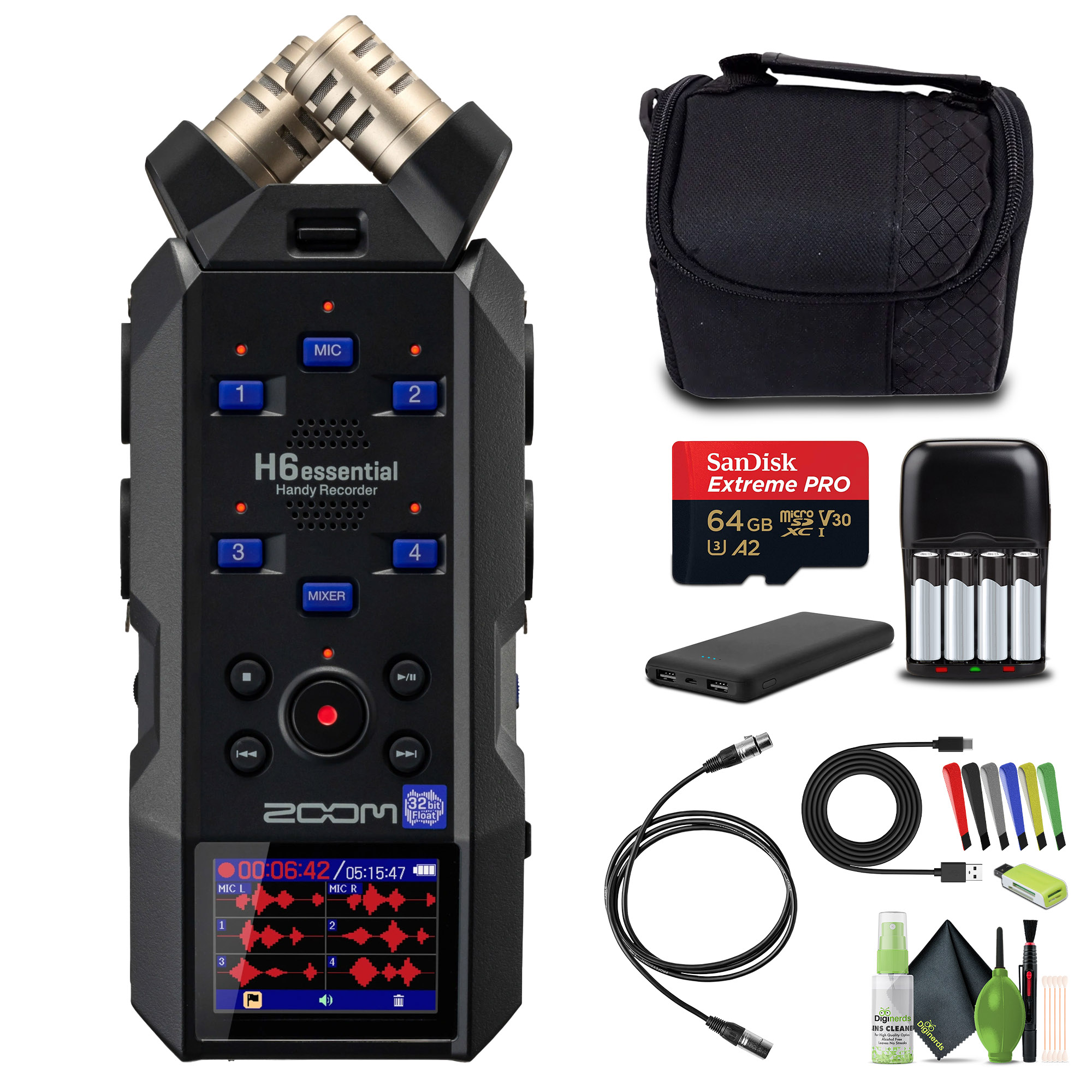 Zoom ZH6E H6essential Handy Recorder 6 Tracks & 32-Bit Float