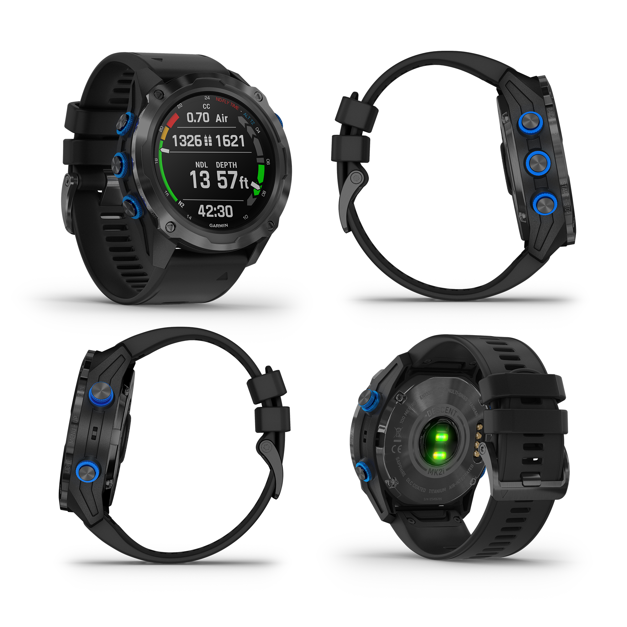 Garmin Descent Mk2i, Watch-Style Dive Computer with Air Integration, Multisport