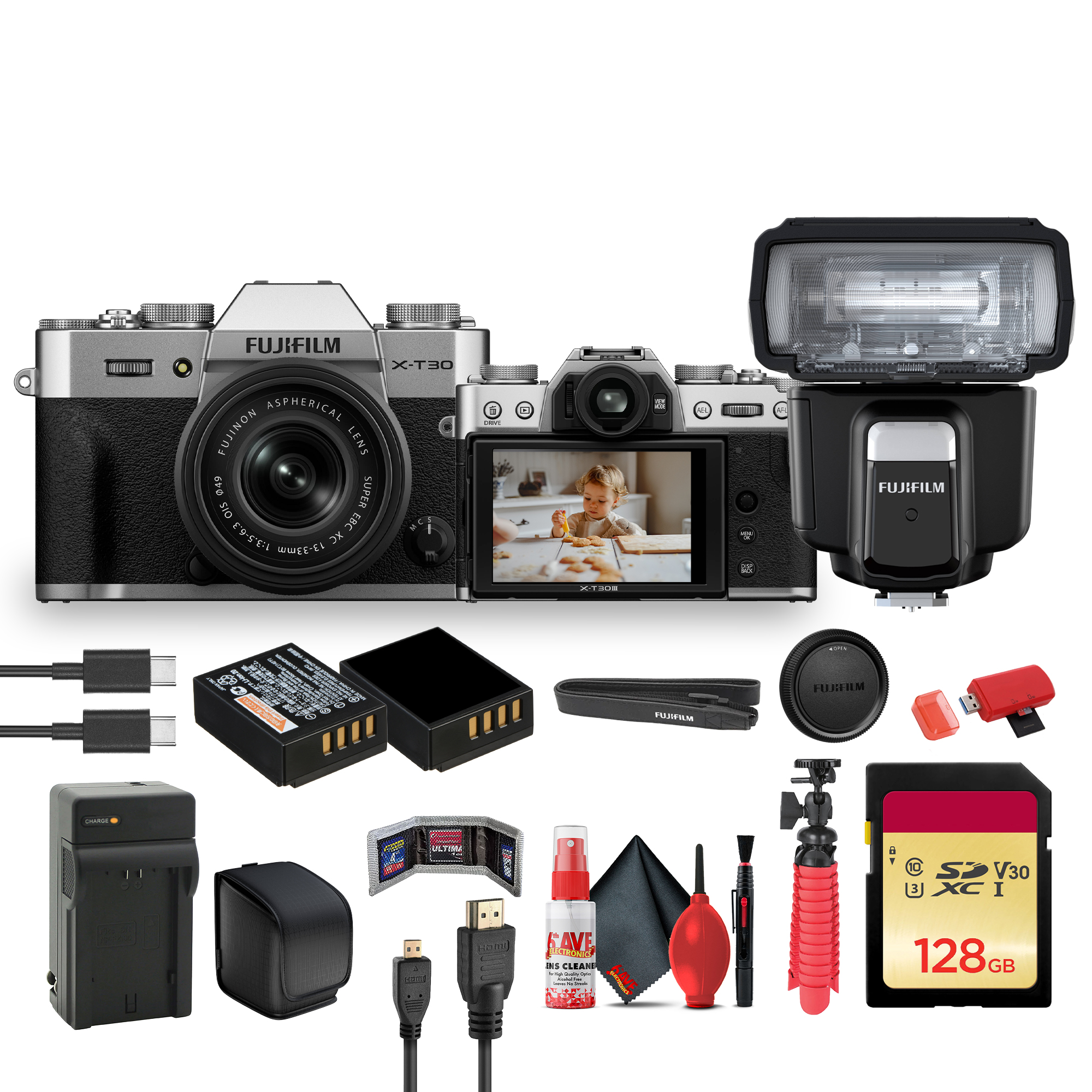 FUJIFILM X-T30 III Mirrorless Camera with 13-33mm f/3.5-6.3 Lens