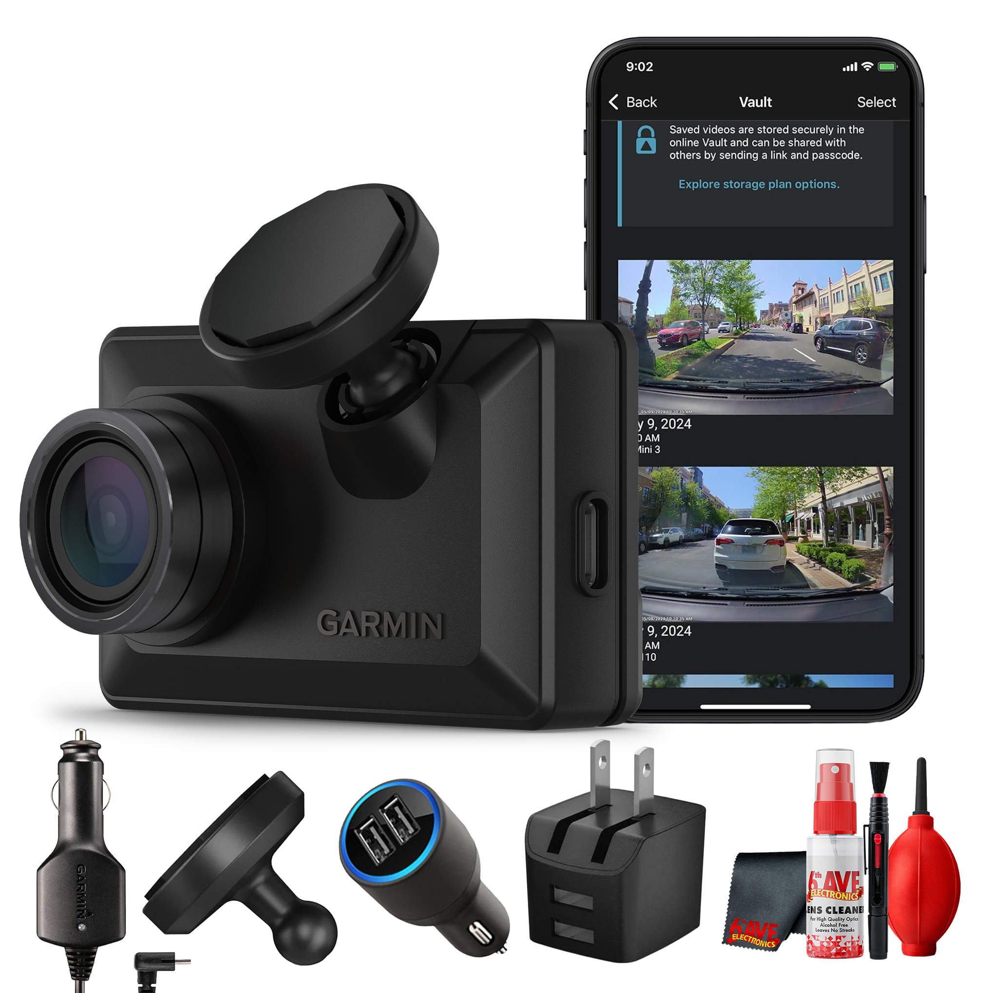 Garmin Dash Cam X210 1440p HD 140-Degree FOV GPS 2.4-inch Display