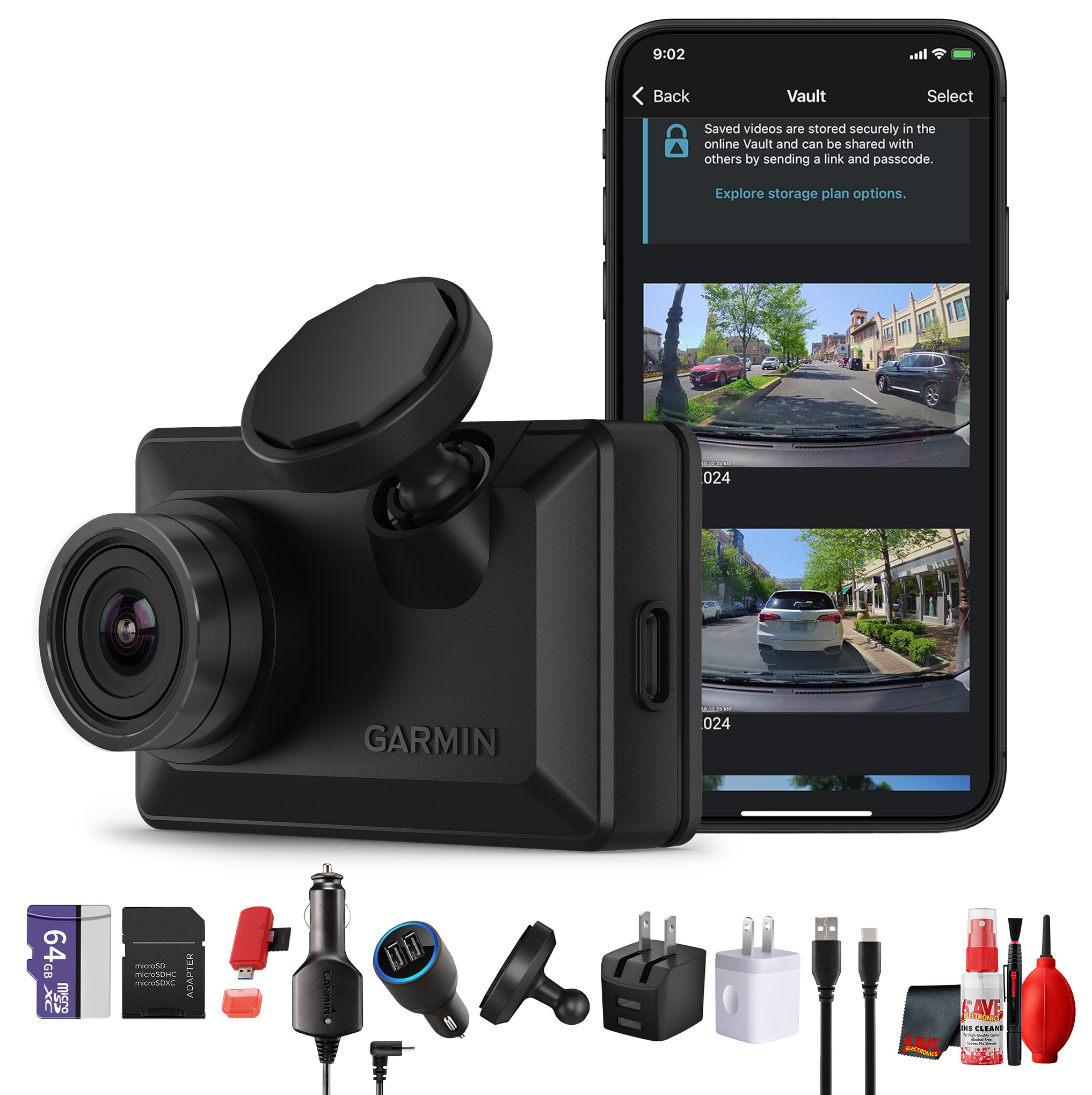 Garmin Dash Cam X310 4K Ultra HD 140-Degree FOV GPS Voice Control