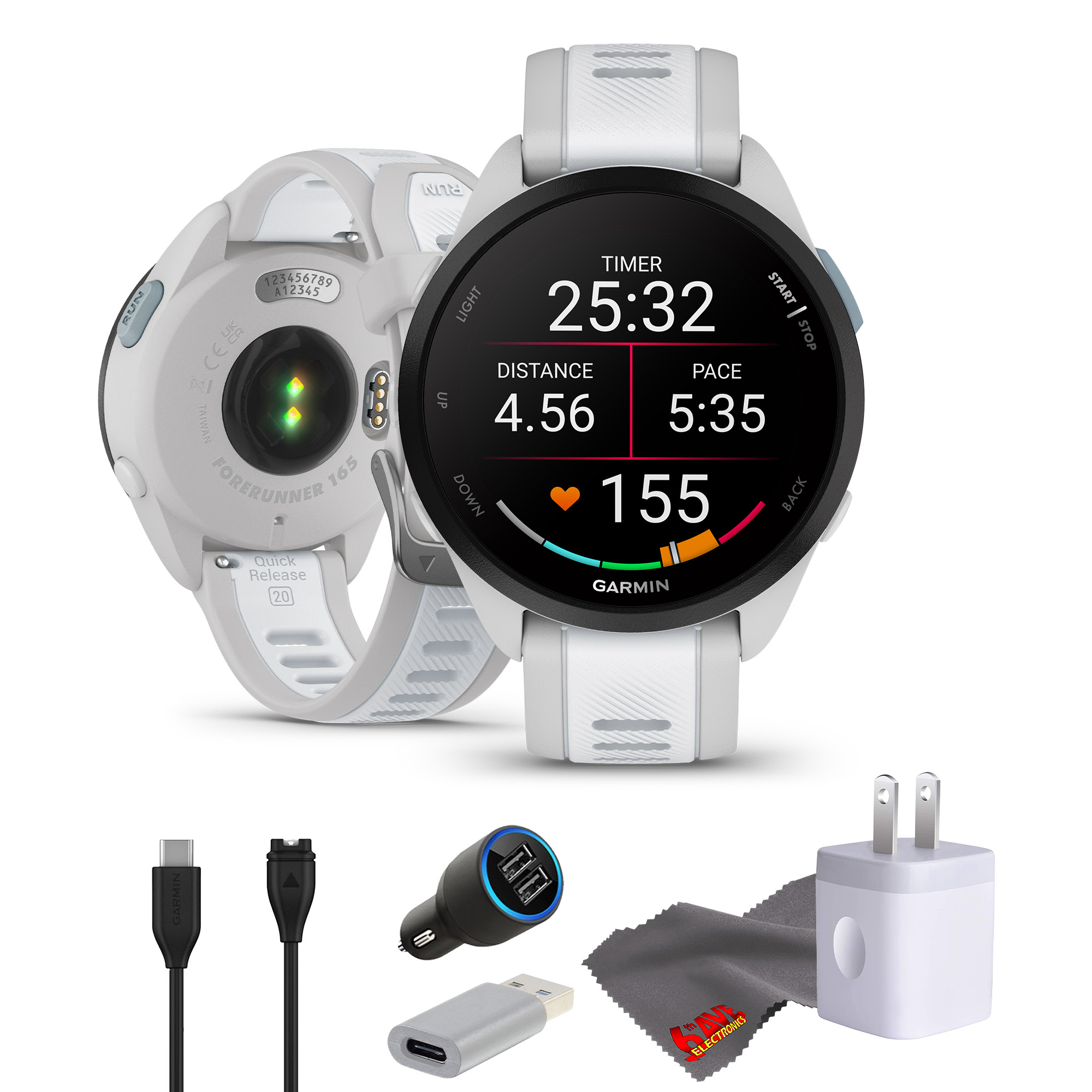 Garmin Forerunner 165 GPS Running Smartwatch, Fitness Tracker