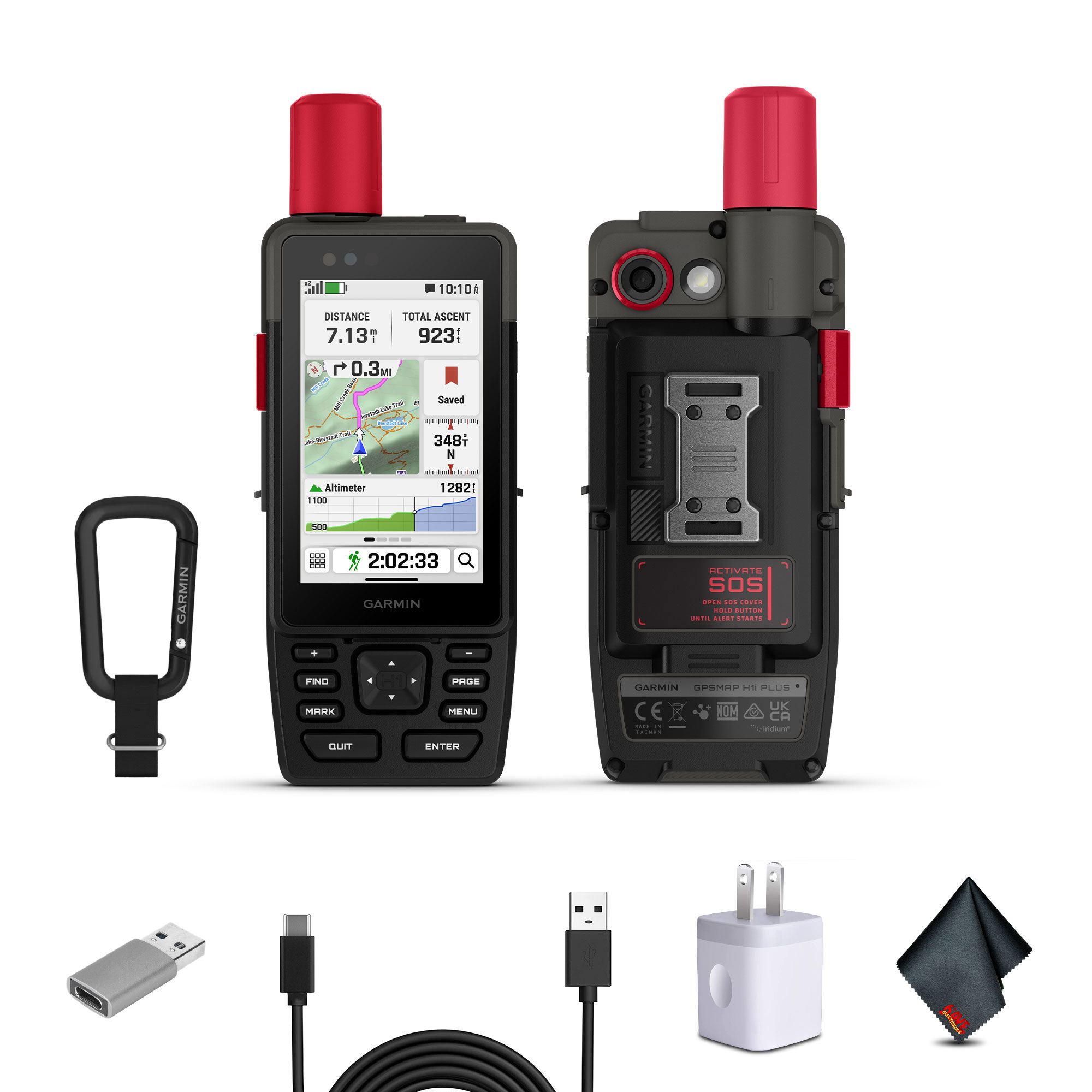 Garmin GPSMAP H1i Plus, Premium GPS Handheld Navigator with inReach Plus