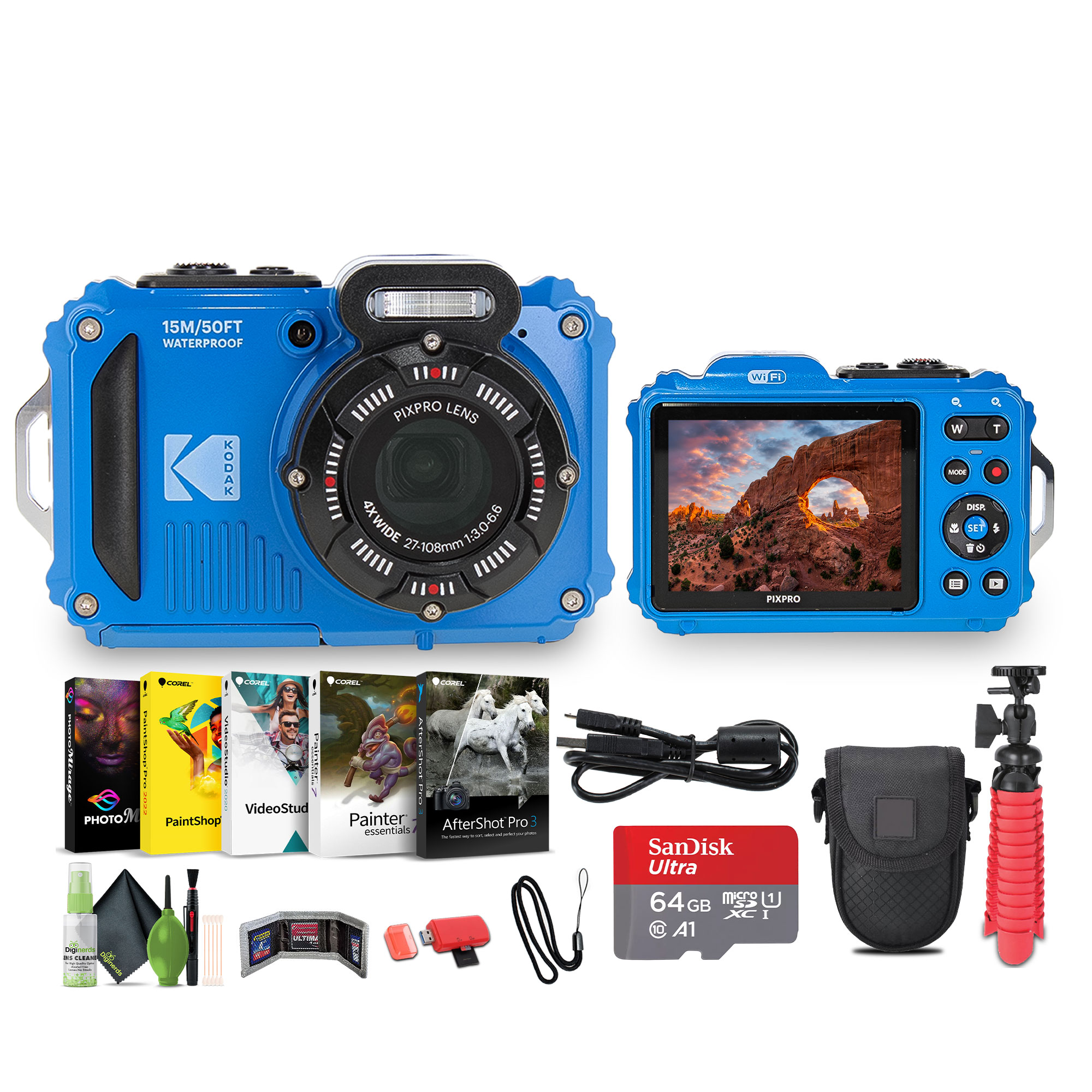 KODAK PIXPRO WPZ2 Rugged Waterproof Dustproof Digital Vlogging