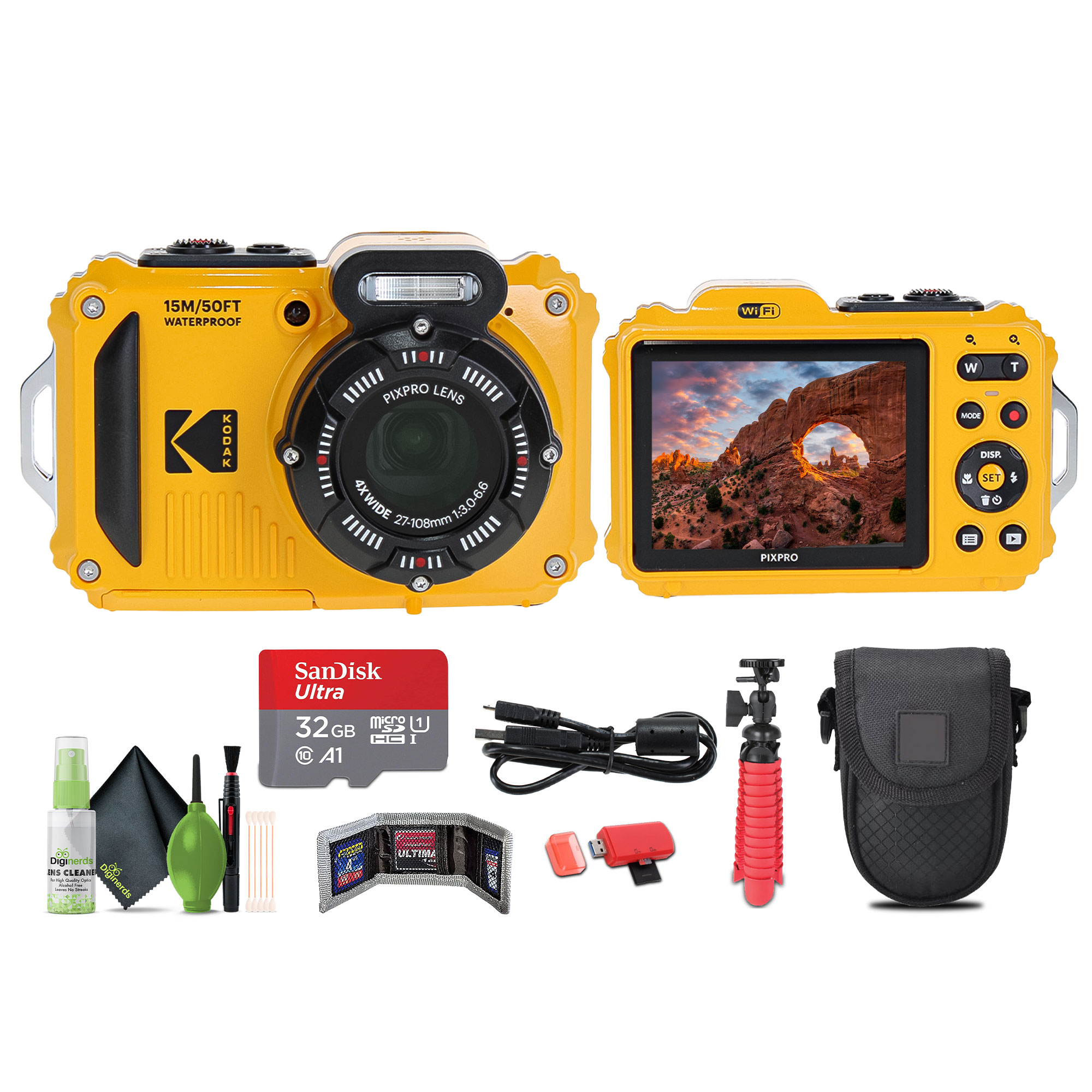 KODAK PIXPRO WPZ2 Rugged Waterproof Dustproof Digital Vlogging