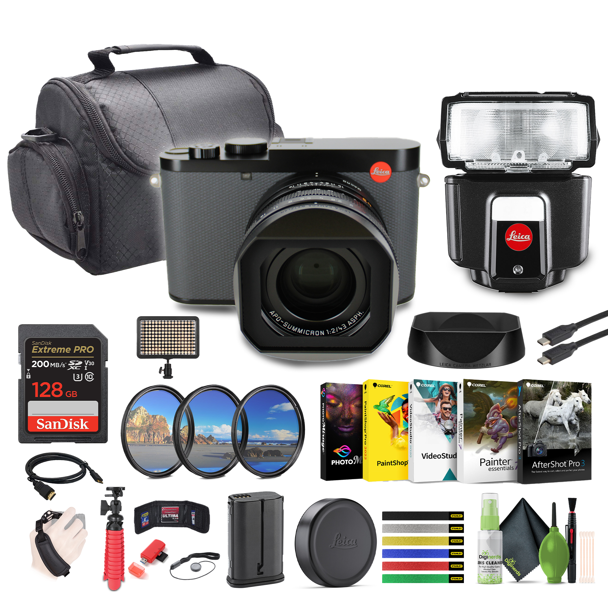 Leica Q3 43 Compact Digital Camera + Leica SF 40 Flash + More