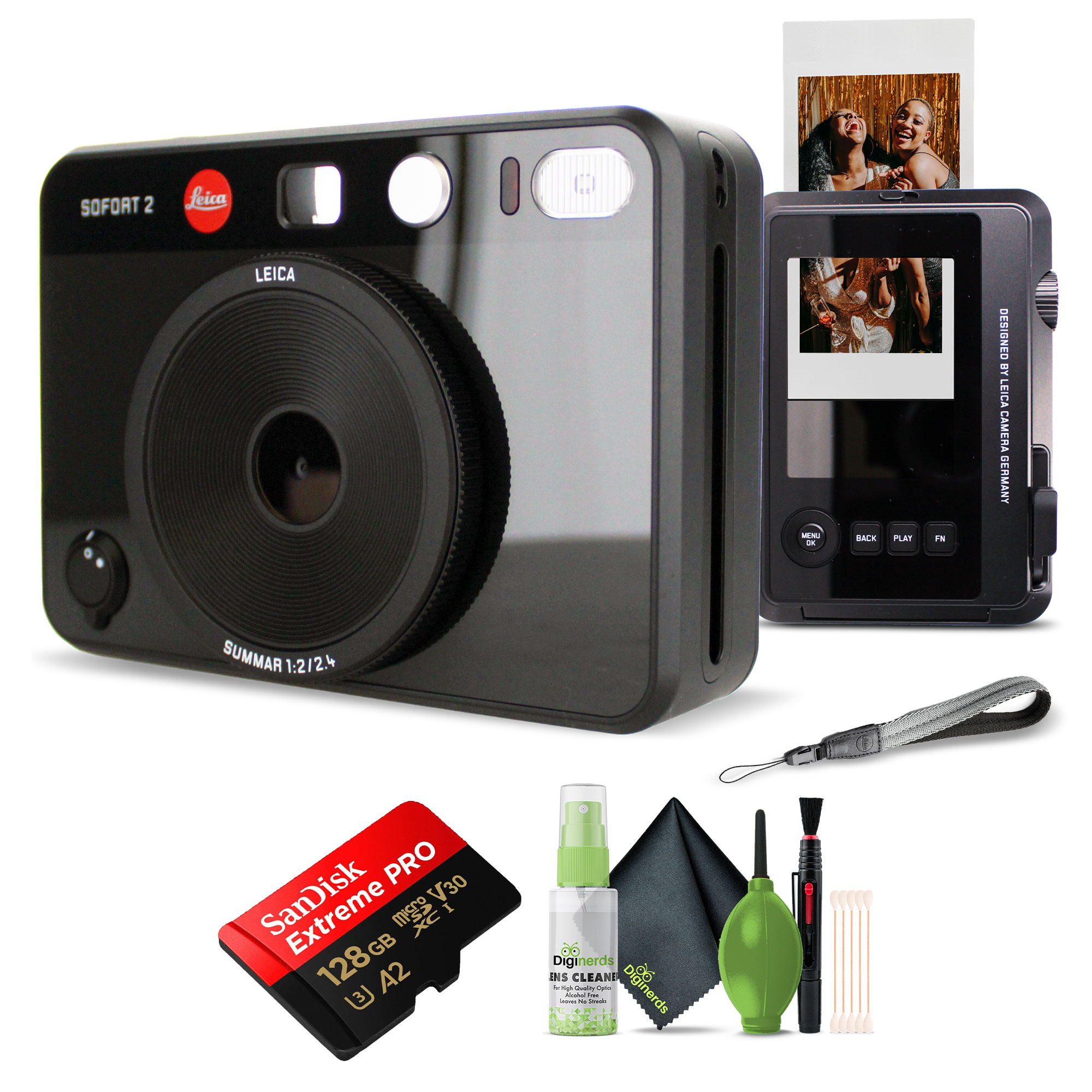 Leica Sofort Hybrid Instant Photo Film and Digital Camera (Black