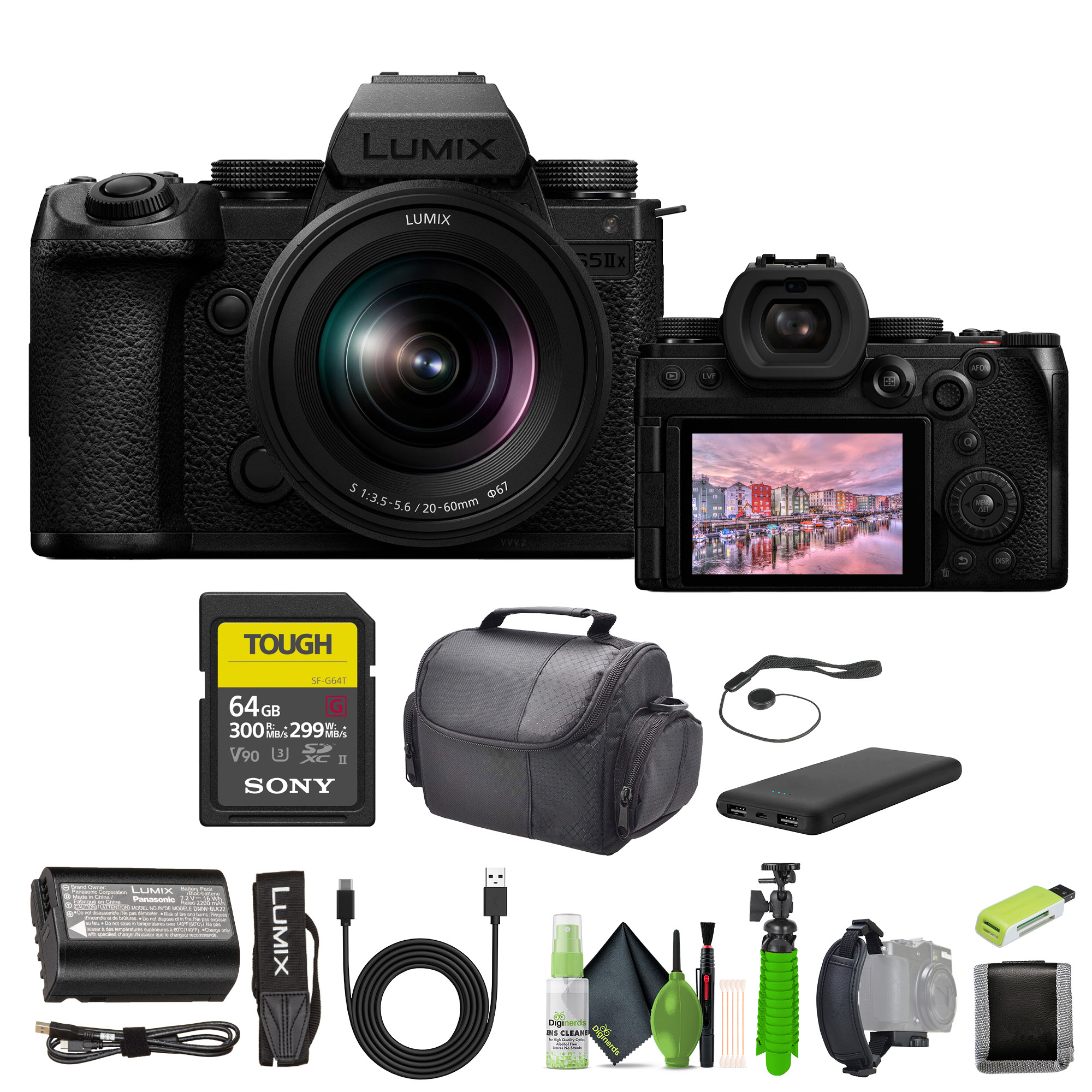 Panasonic LUMIX S5IIX Mirrorless Camera 24.2MP with 20-60mm F3.5 