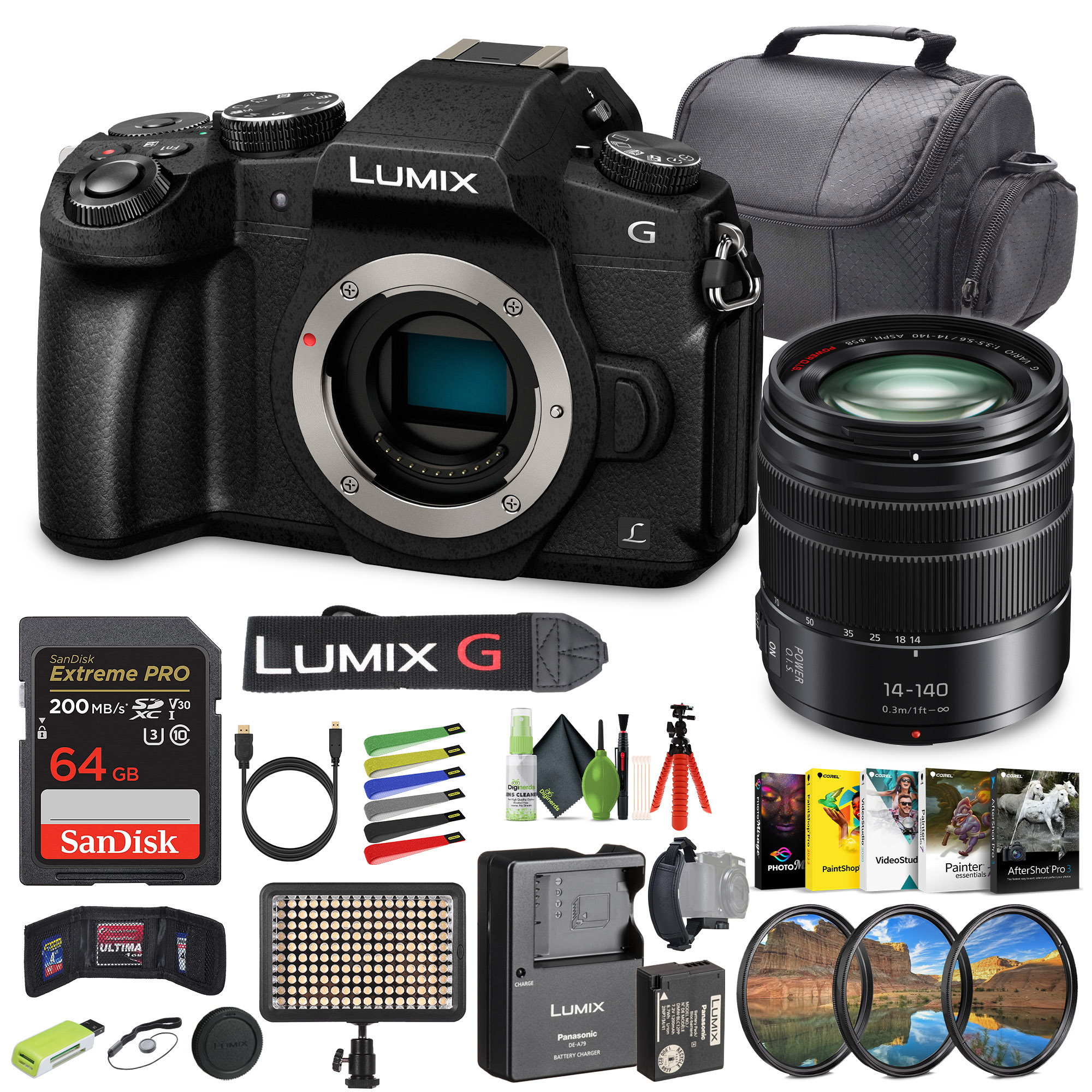 Panasonic Lumix DMC-G85 Mirrorless Digital Camera With Lumix G 14