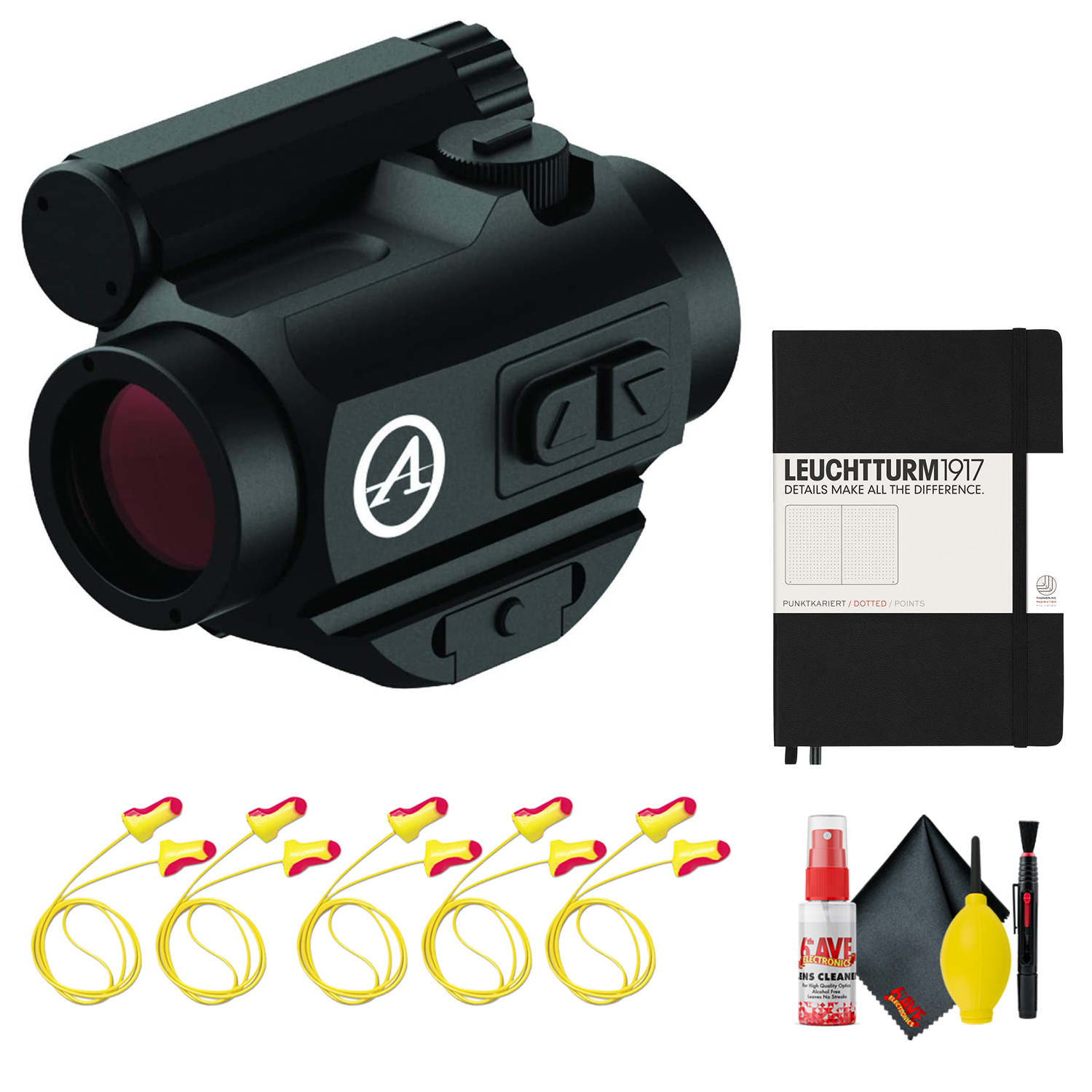 Athlon Optics Midas TSR2 Red Dot + Блокнот с ручкой + Набор для чистки линз