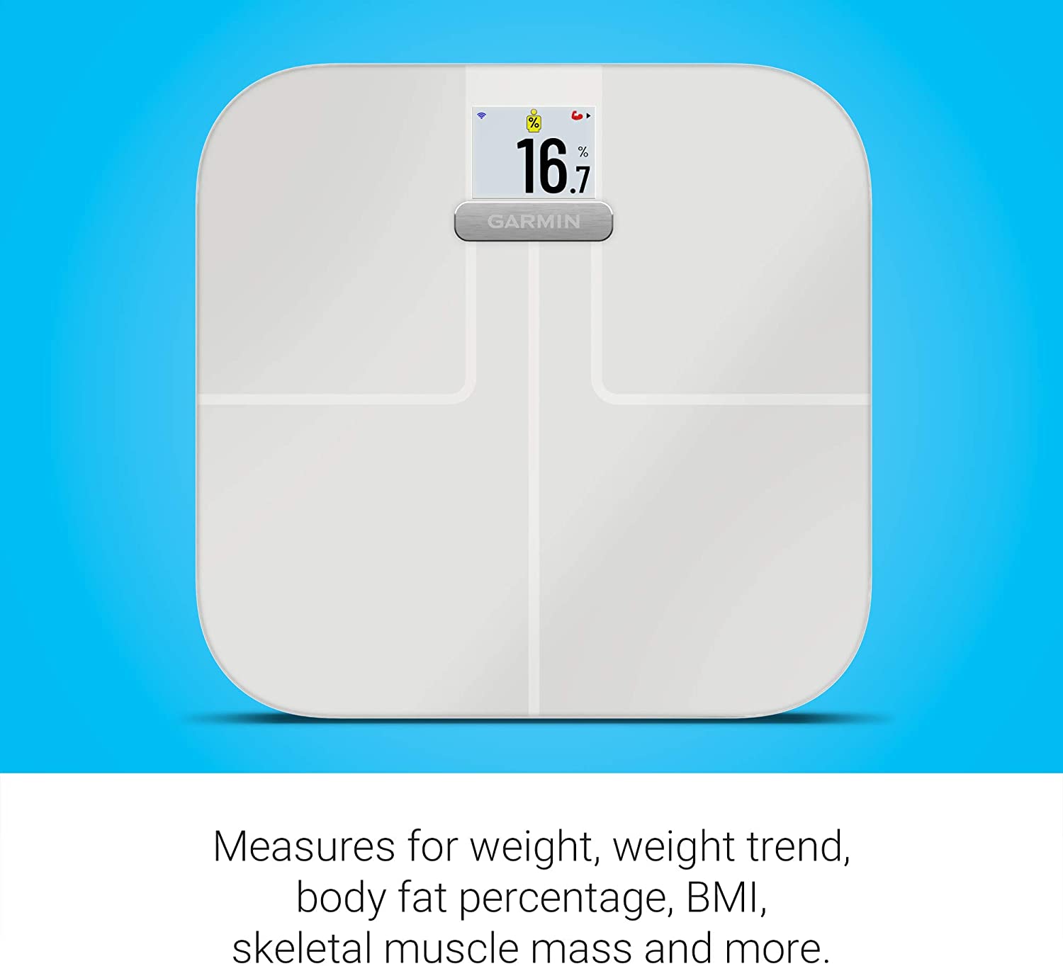 Garmin Index S2 Smart Scale with Wireless Connectivity-White