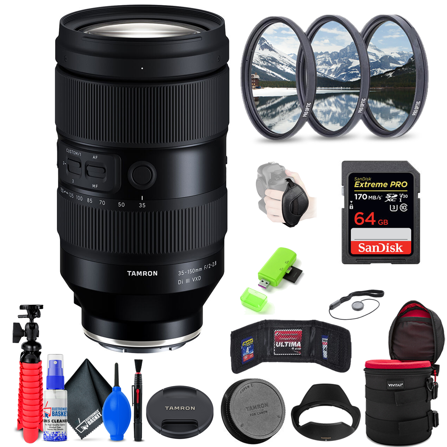 Tamron 35-150mm f/2-2.8 Di III VXD Lens for Sony E + Accessories 
